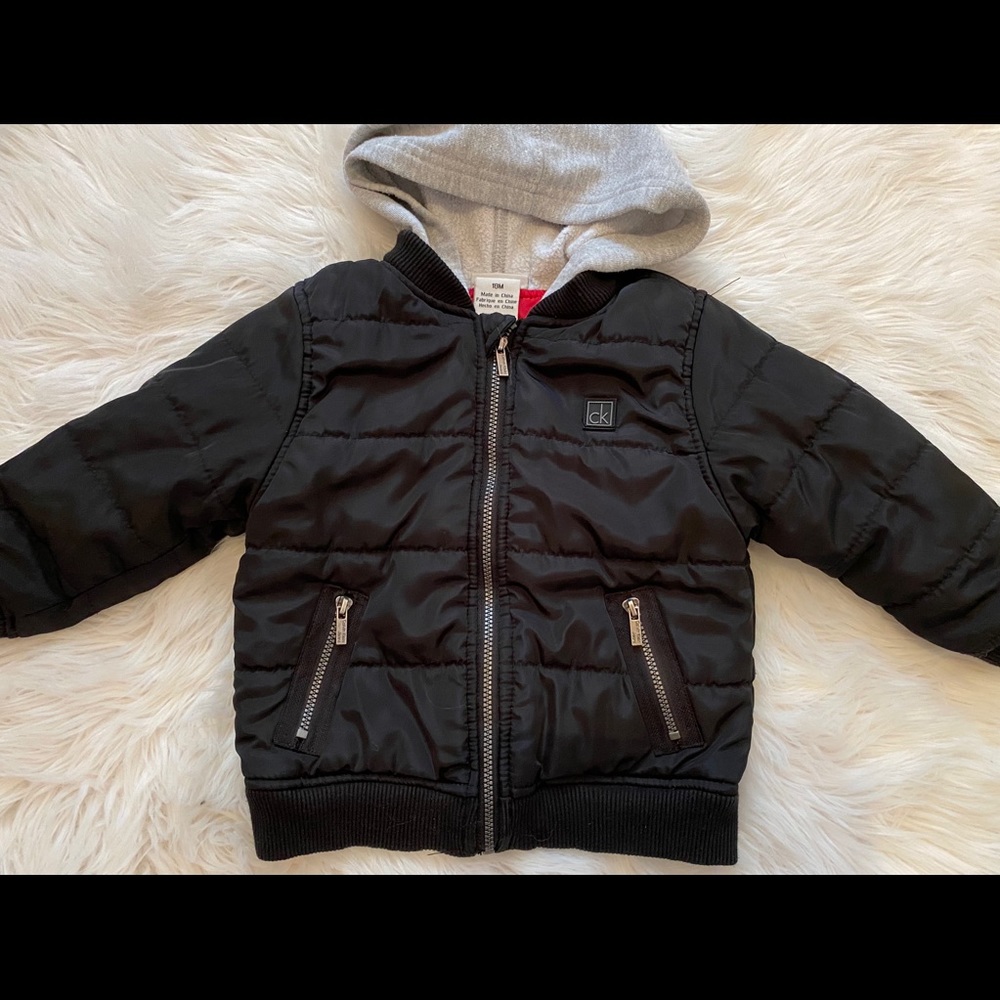 Calvin Klein Bomber Jacket black and grey